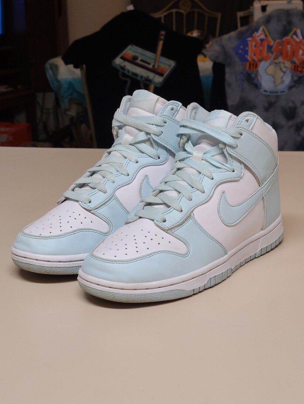 Nike Dunk High Next Nature Glacier Blue hi top skateboard sneakers size 7